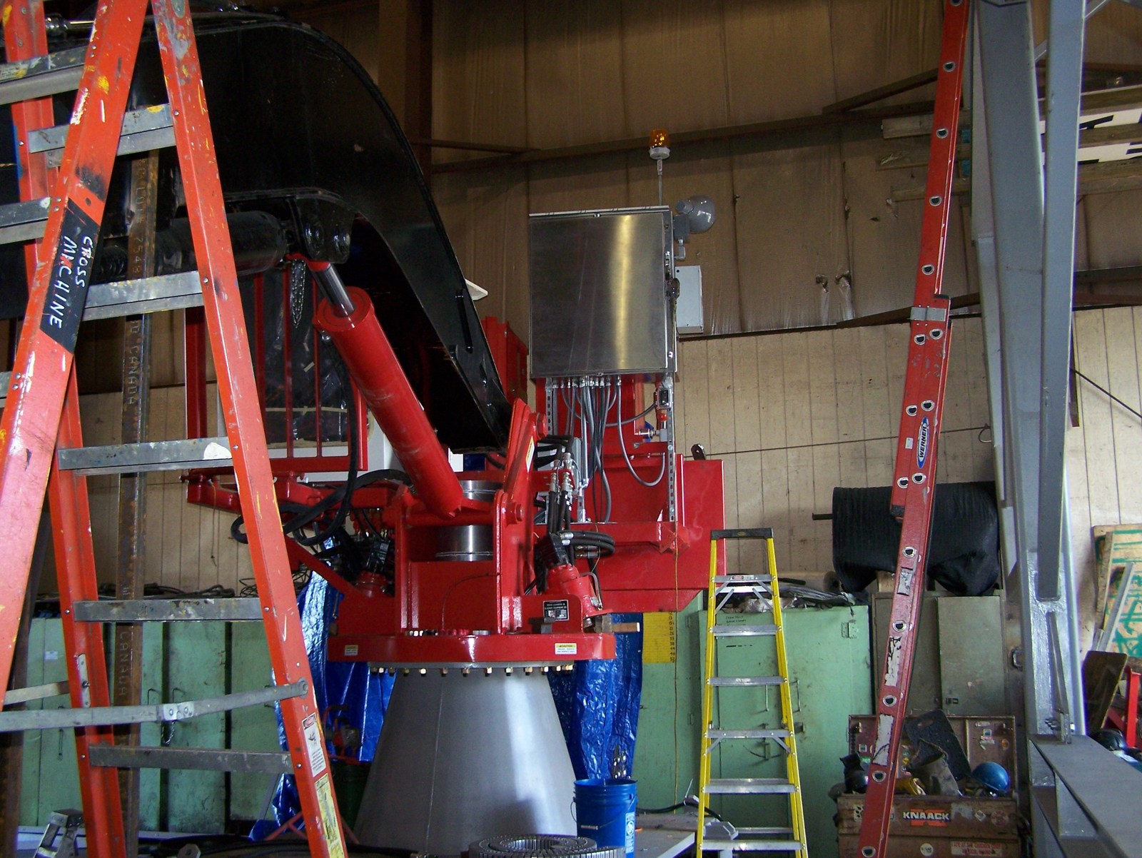 Olympus system in shop assembly · 2009 project archive
